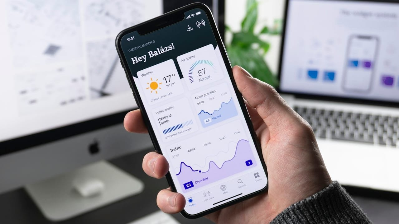 Developer building a React Native mobile application