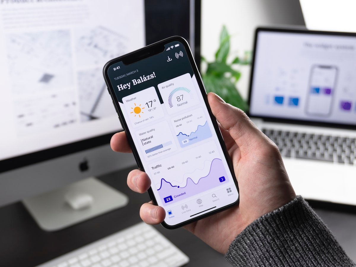 Developer building a Flutter mobile app